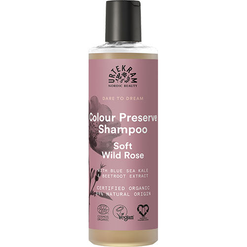 - Veganskurtekram Shampoo Soft Wild Rose Farvet Hår