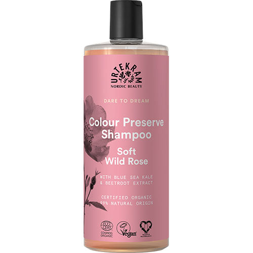 - Veganskurtekram Shampoo Soft Wild Rose Farvet Hår