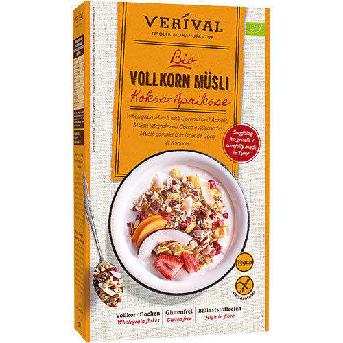 - Veganskverival Müsli Kokos-aprikos økologisk