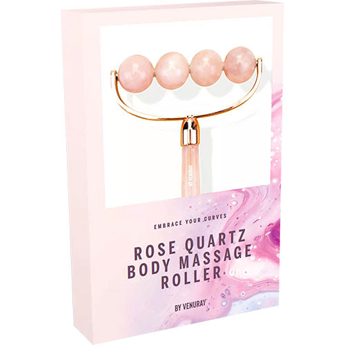Venuray Gua Sha Body Roller Rosa Quartz