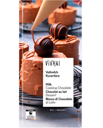 Vivani Mælkechokoladeovertræk 35   økologisk