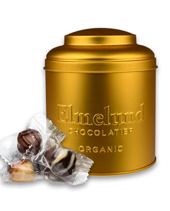 økoladen Tin Guld Fyldte Chokolader  økologisk