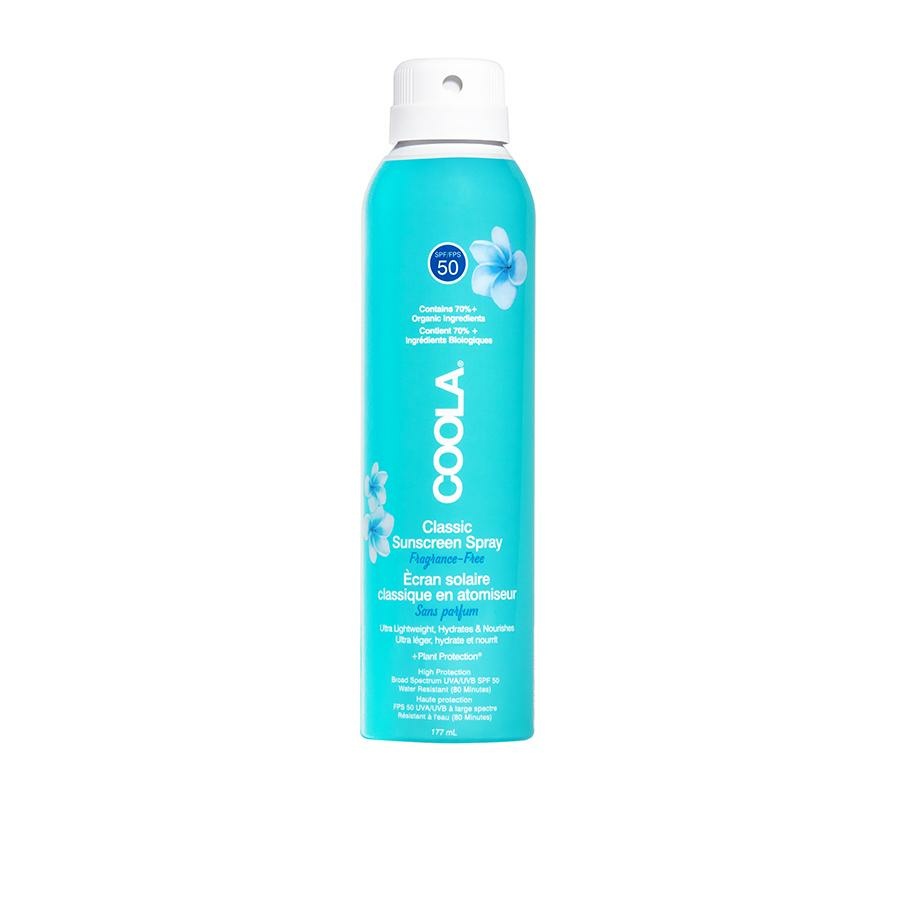 Coola Classic Body Spray Fragrance-free Spf 50 177 Ml
