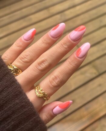 Peach Dots Look