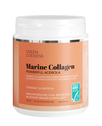 Powerful Acerola Marine Collagen Inkl   -vitamin Og Protein  250