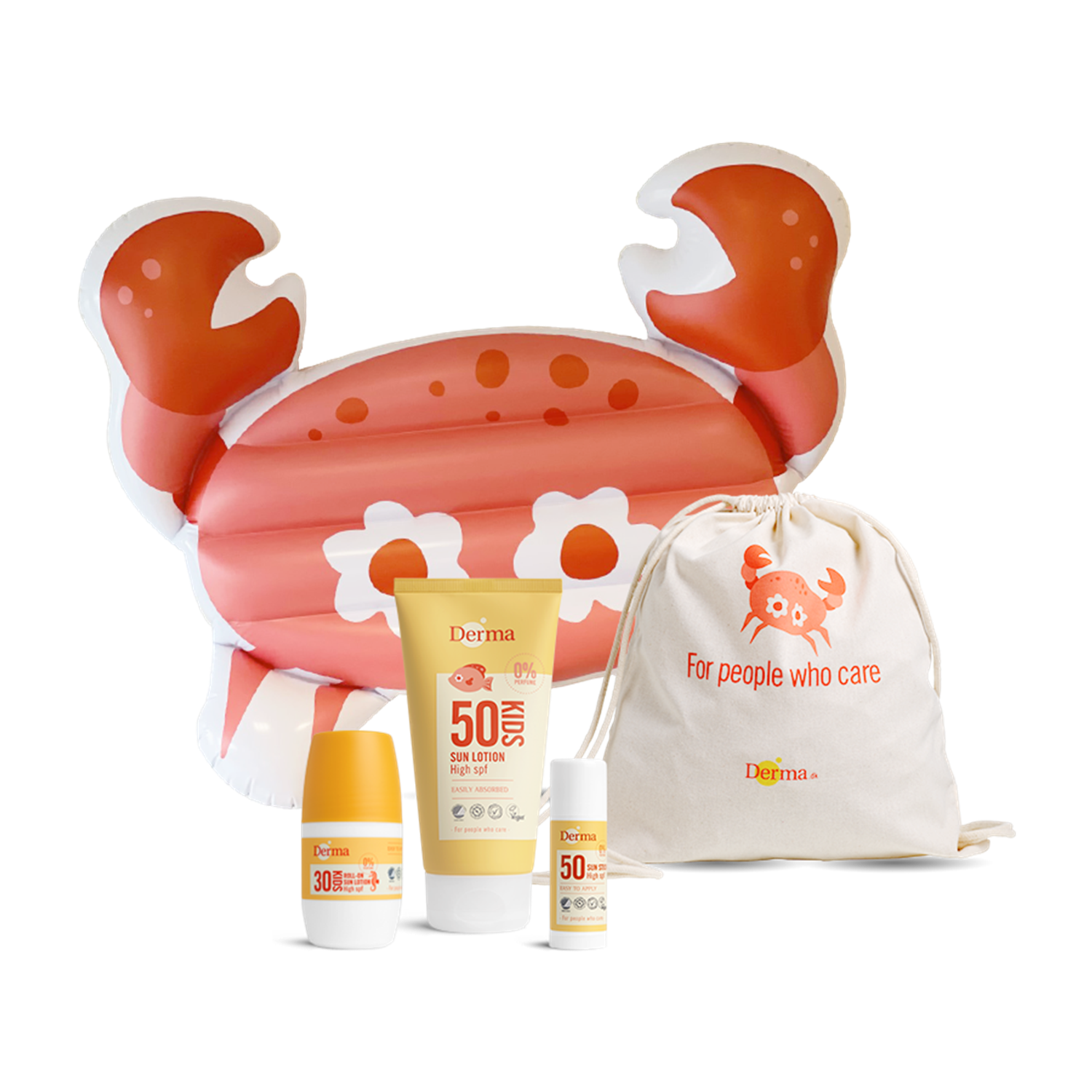 Derma Kids Sun Kit Med Badedyr Vandfast Solcreme