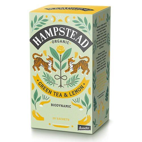 Hampstead Grøn Te Citron Demeter 20 Breve