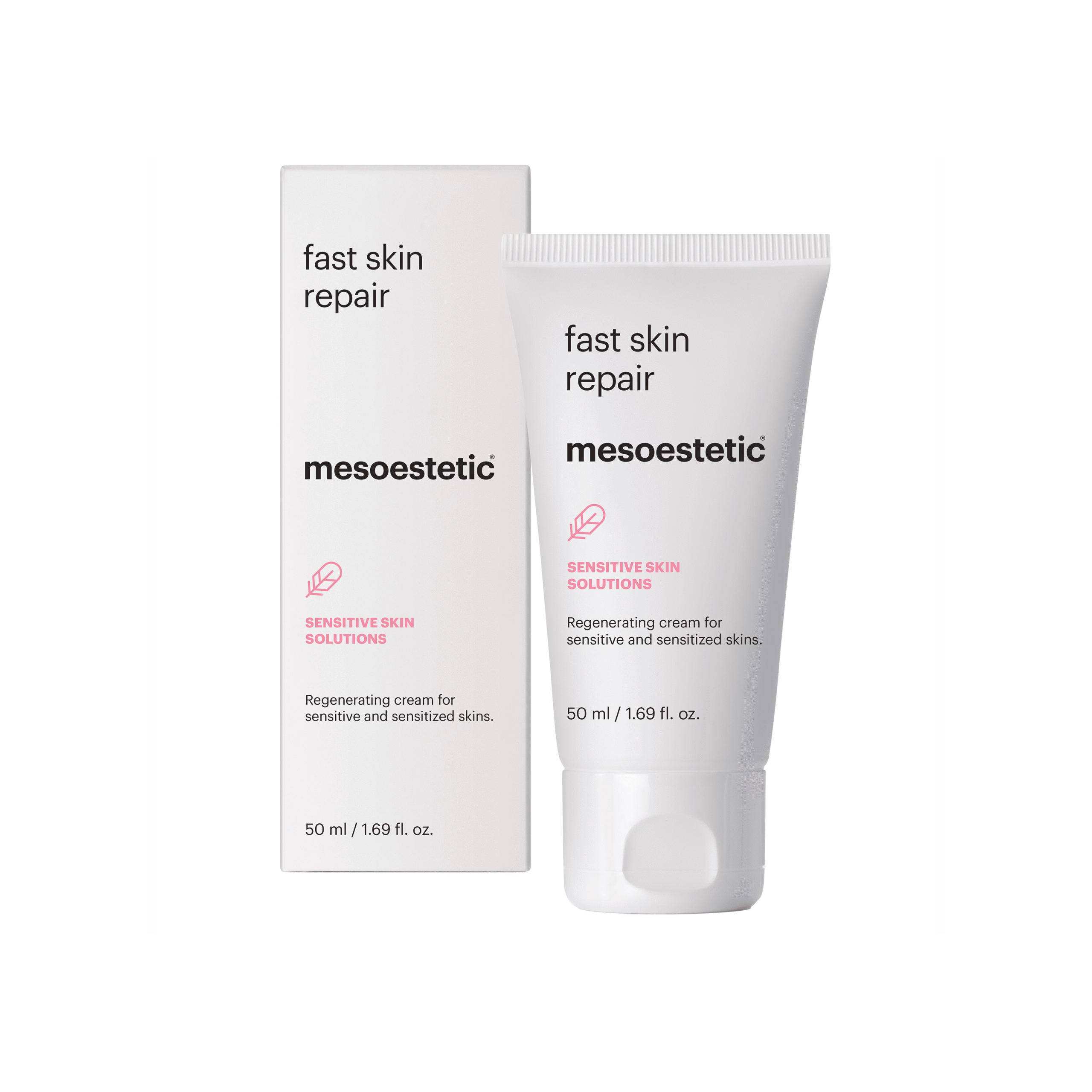 Mesoestetic Fast Skin Repair Regenerativ Ansigtscreme Til Sensitiv Hud 50 Ml Effektiv Hudpleje Til Sensitiv Hud Ansigtet