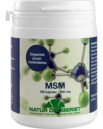 Msm Kapsler 500 Mg Til Kosmetisk Brug 180 Kapsler