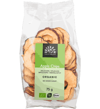 æblechips økologiske 75 Gram