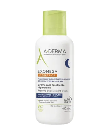 -derma Exomega Control Emollient Night Cream 400ml