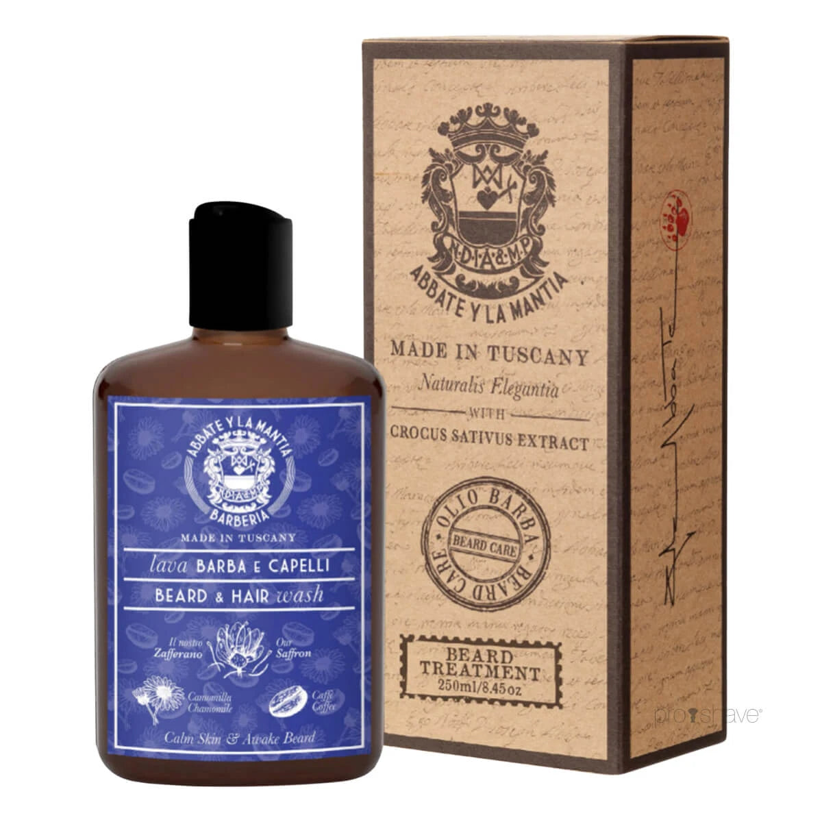 Abbate La Mantia Shampoo Til Skæg Hår 250 Ml