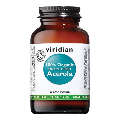 Acerola Vitamin Pulver økologisk 50 Gram