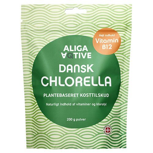 Aliga Dansk Chlorella Pulver 200 Gram