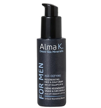Alma   For Men Age Defying Regenerating Face   Scalp Cream Spf 30- 60 Ml