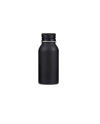 50 Ml  Sort Aluminium Flaske