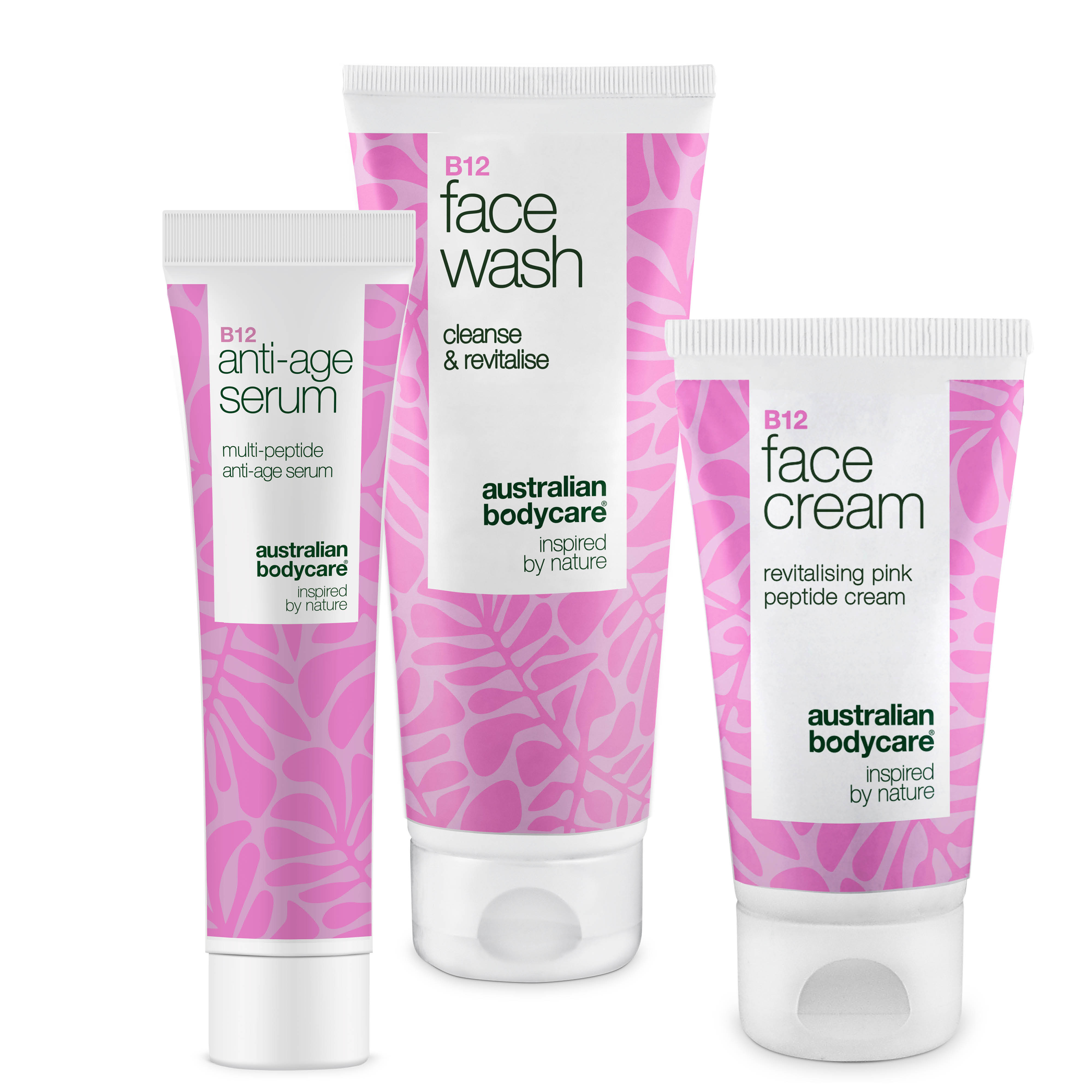Ansigtsrens  Serum Og Creme Med B12 Til Moden Hud    Effektiv Hudpleje Til Moden Hud Med B12  Rens  Serum Og Creme For Fasthed Og Strålende Hud