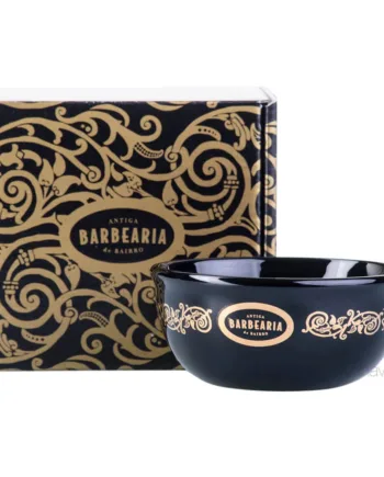 Antiga Barbearia De Bairro Barberskål   Porcelæn  Sort
