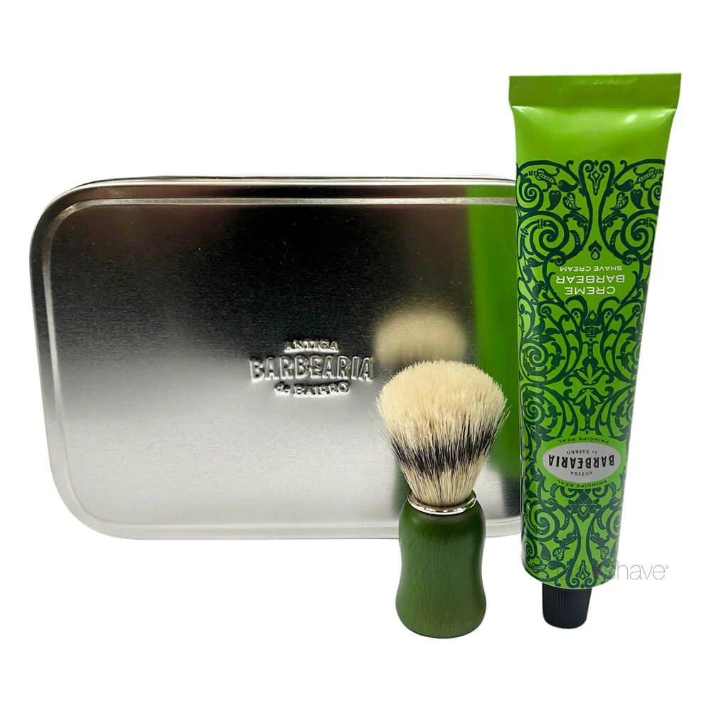 Antiga Barbearia De Bairro Gavesæt Med Barbercreme Og Barberkost Prã Ncipe Real