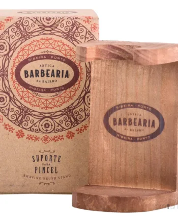 Antiga Barbearia De Bairro Holder Til Barberkost  Træ