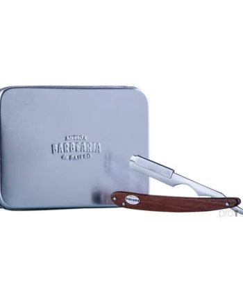 Antiga Barbearia De Bairro Straight Razor Med Udskiftelige Blade  Træ