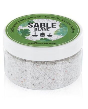 Aromandise Sand Til Røgelsesholder Hvid  100g