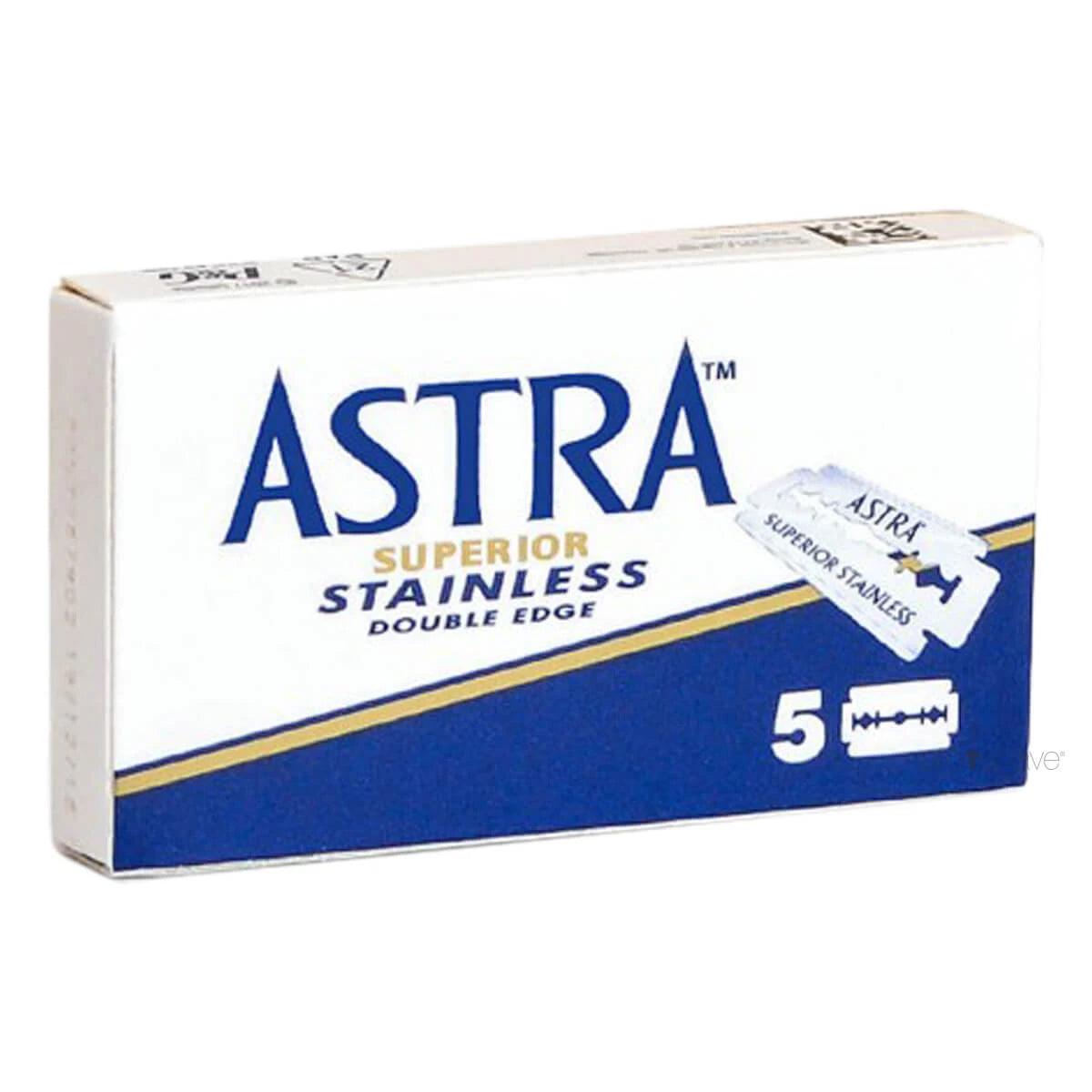 Astra Superior Stainless Blue De-barberblade 2x5 Stk 10 Stk