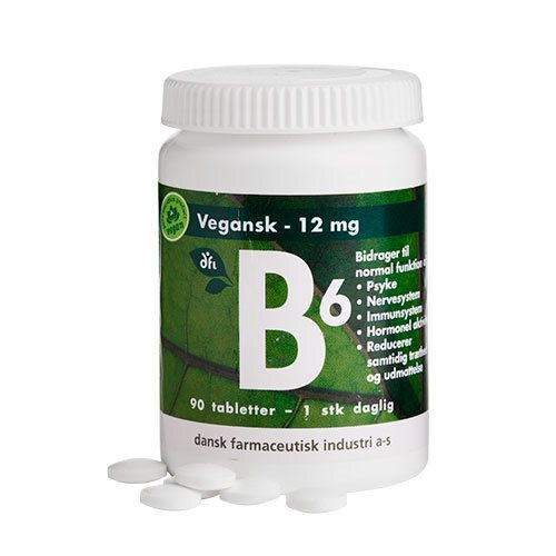 B6 12 Mg Vegansk 90 Tabletter