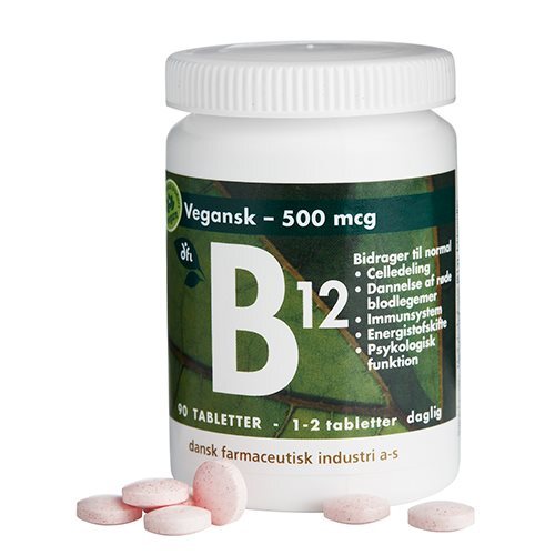 B12 Vitamin 500 Mcg 90 Tabletter