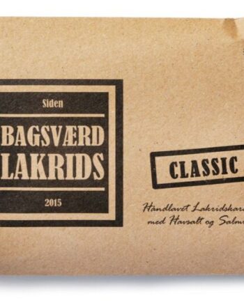 Bagsværd Lakrids Hel Plade Lakrids  Quot Classic Quot  160g
