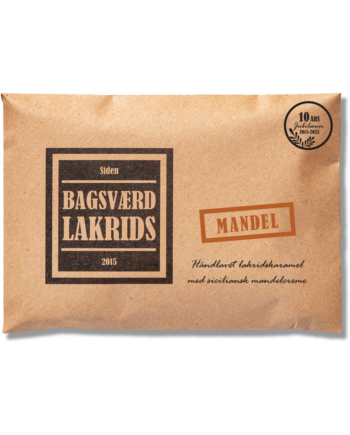 Bagsværd Lakrids Hel Plade Lakrids  Quot Mandel Quot  160g