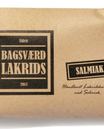 Bagsværd Lakrids Hel Plade Lakrids  Quot Salmiak Quot  160g