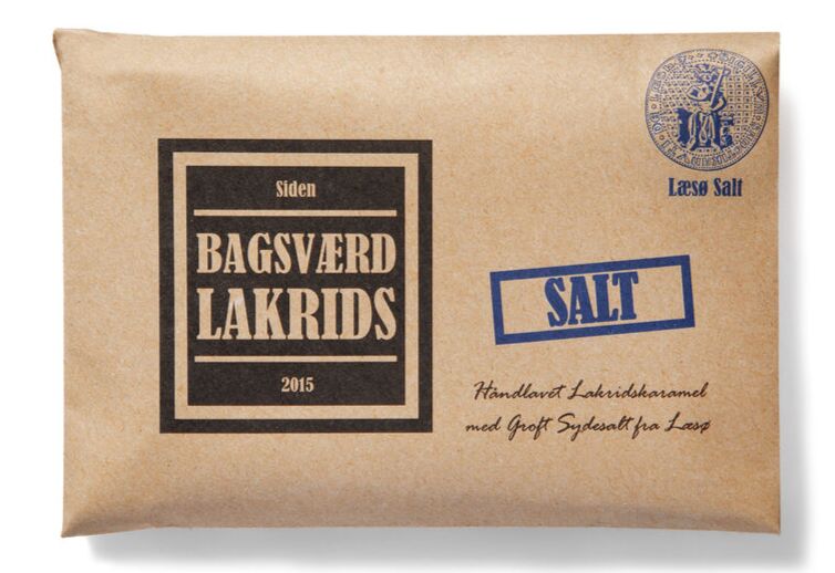 Bagsværd Lakrids Hel Plade Lakrids Quot Salt Quot 160g