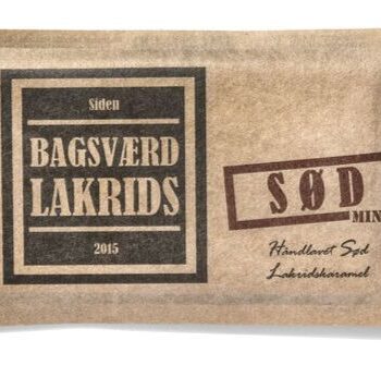 Bagsværd Lakrids Hel Plade Lakrids  Quot Sød Mini Quot  40g