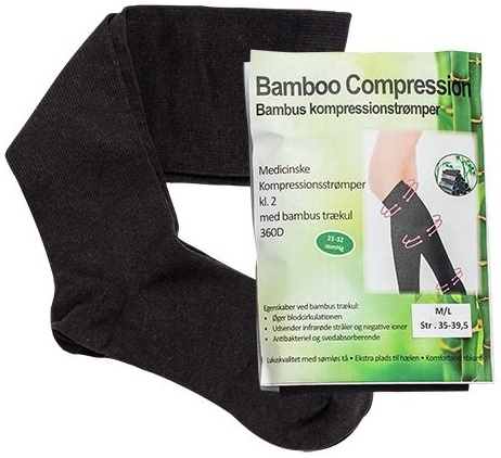 Bamboo Pro Bambus Kompressionsstrømper Kl    Str      1stk