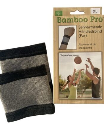 Bamboo Pro Håndledsbind  Selvvarmende  Str