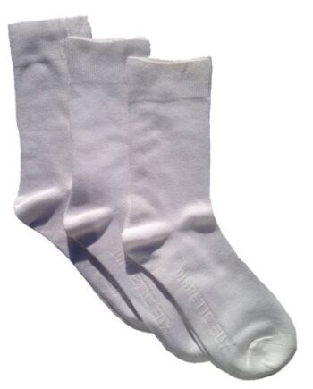 Bamboo Strømper 3par  Hvid Str  42-46