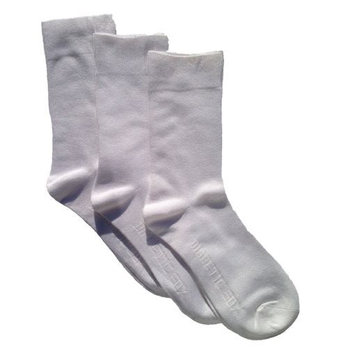 Bamboo Strømper 3par Hvid Str 42-46
