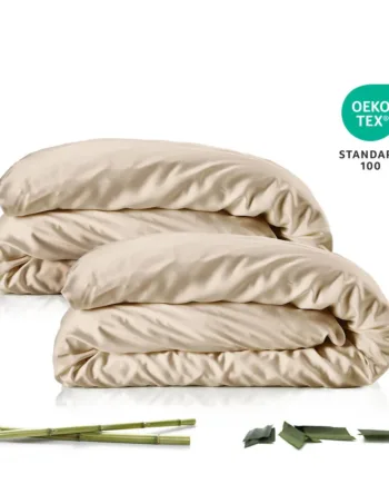 Bambus Dynebetræk   Stk Spar 49 Kr    Champagne 140x200