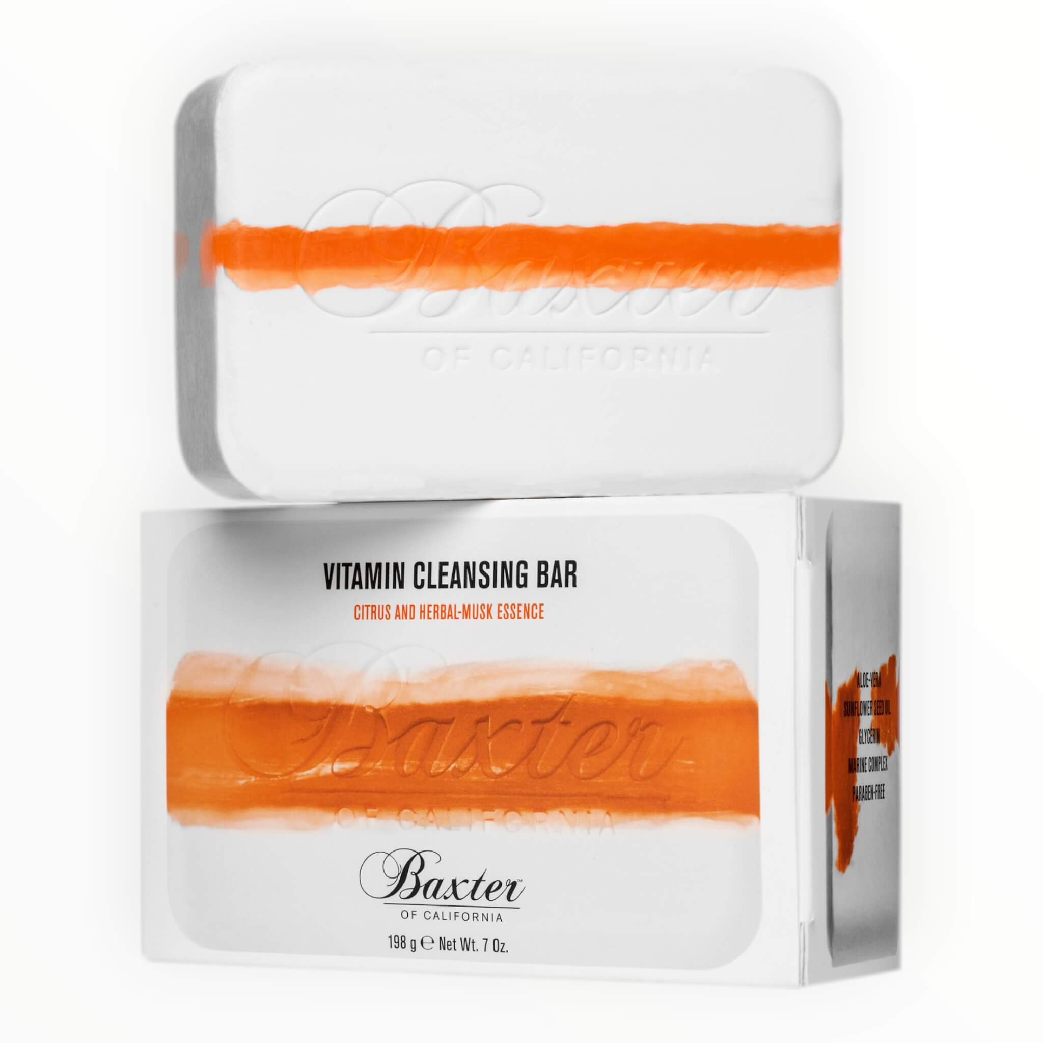 Baxter Of California Vitamin Cleansing Body Bar Citrus Herbal Musk 198 Gr
