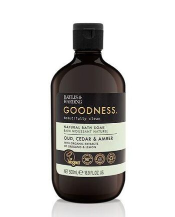 Baylis   Harding Goodness Bath Soak Oud  Cedar   Amber  500ml