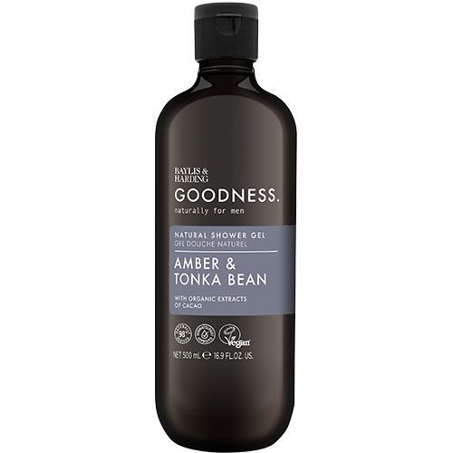 Baylis   Harding Men  Amber   Tonka Bean Shower Gel 500 Ml
