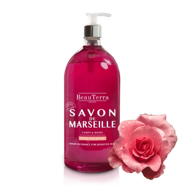 Beau Terra Marseille Liquid Soap Ancient Rose 1000ml