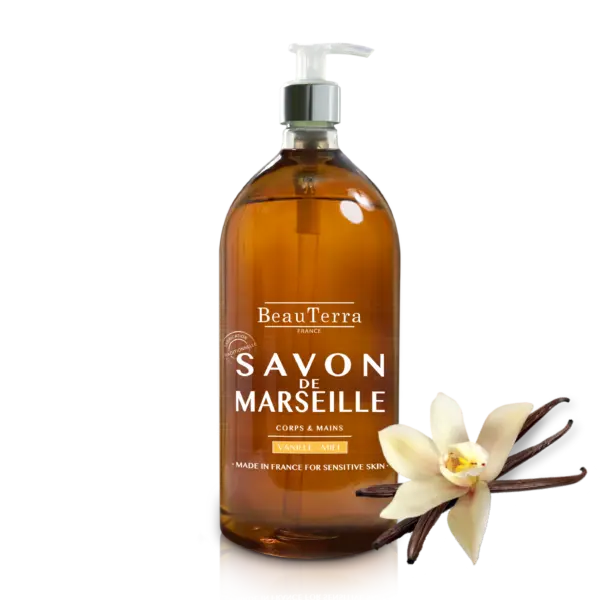 Beau Terra Marseille Liquid Soap Honey Vanilla 300ml