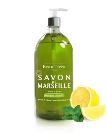 Beau Terra Marseille Liquid Soap Mint Lemon  1000ml