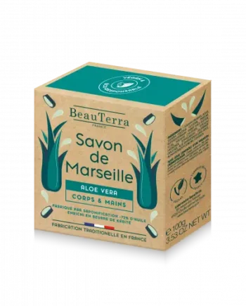 Beau Terra Marseille Sæbe Bar Aloe Vera  100g