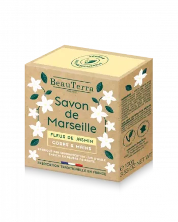 Beau Terra Marseille Sæbe Bar Jasmin Flower  100g