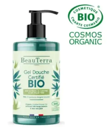 Beau Terra økologisk Shower Gel   Grøn Te-duft  750ml