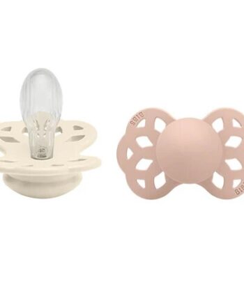 Bibs Infinity Silicone Symmetrical Size   Ivory  1pk