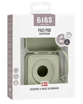 Bibs Pacifier Box Sage 1pk